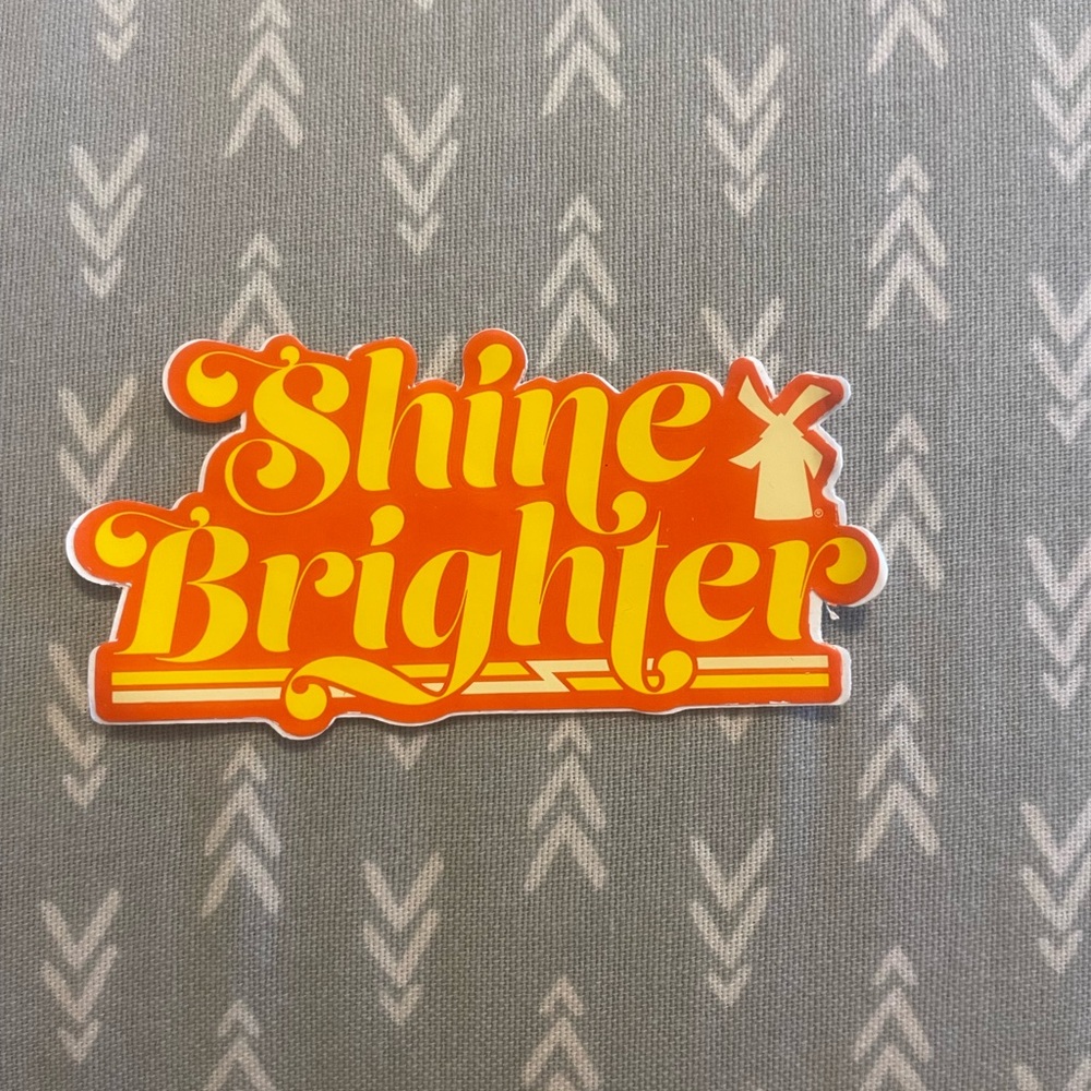 Dutch Bros Vibrant Orange and Yellow Sticker